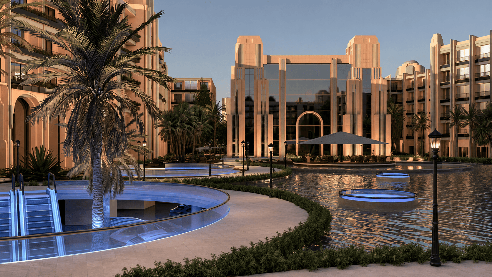 Atlantis Resort landscape and residence rendering