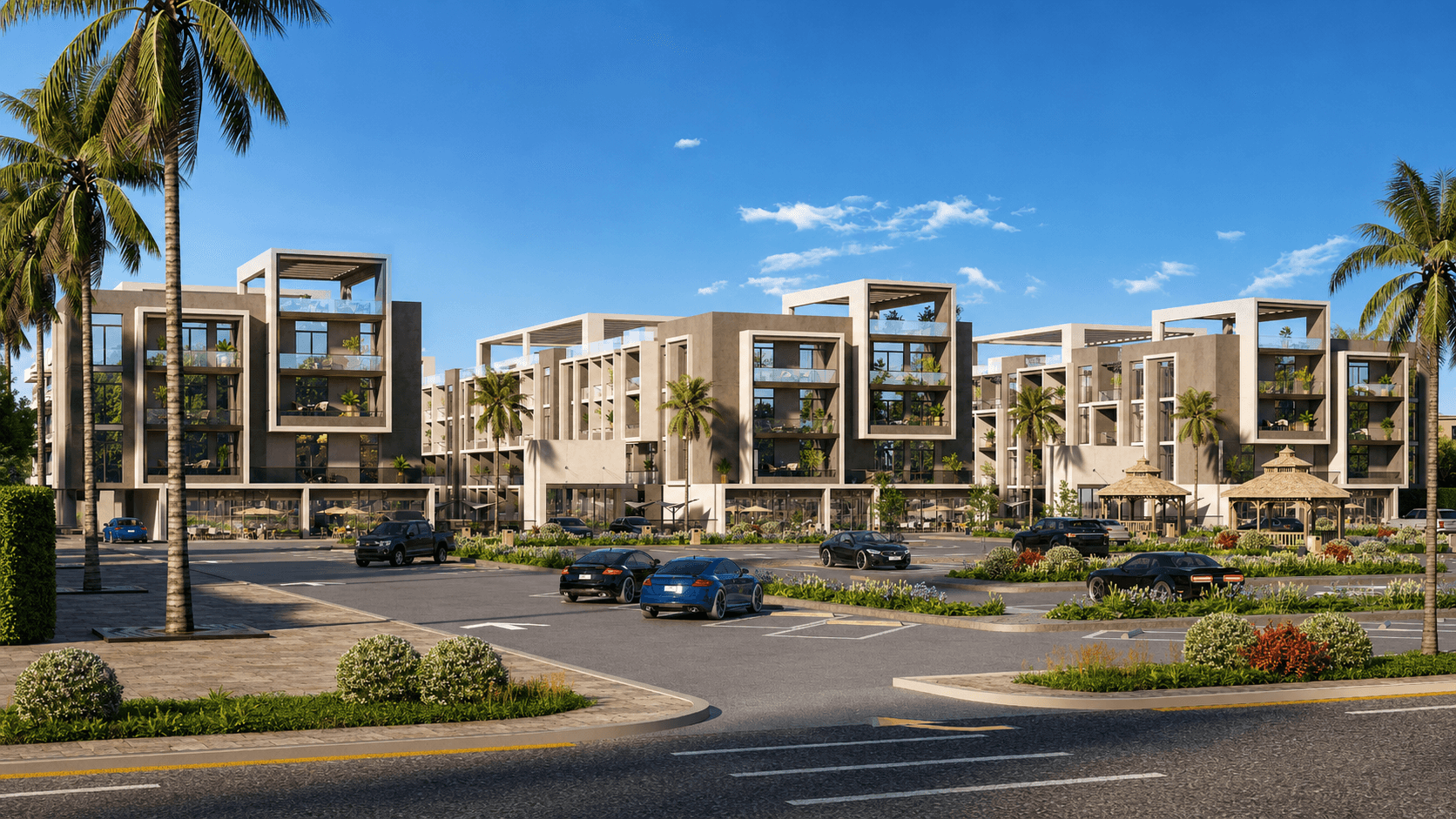 Clan Residence project exterior image in Hurghada