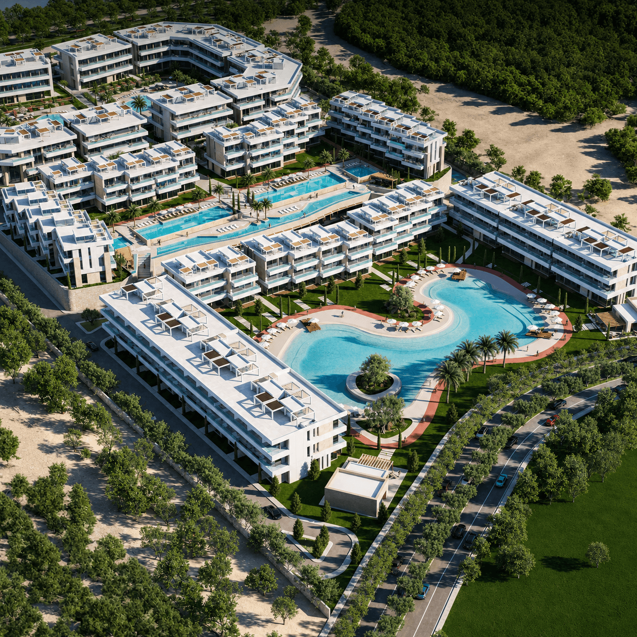 Soulferyo Sahl Hasheesh apartments in a low-density landscaped Red Sea resort