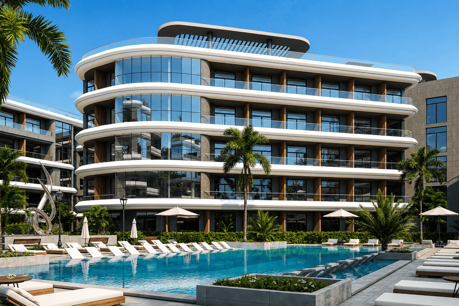 Total project area of 10,000 sqm
