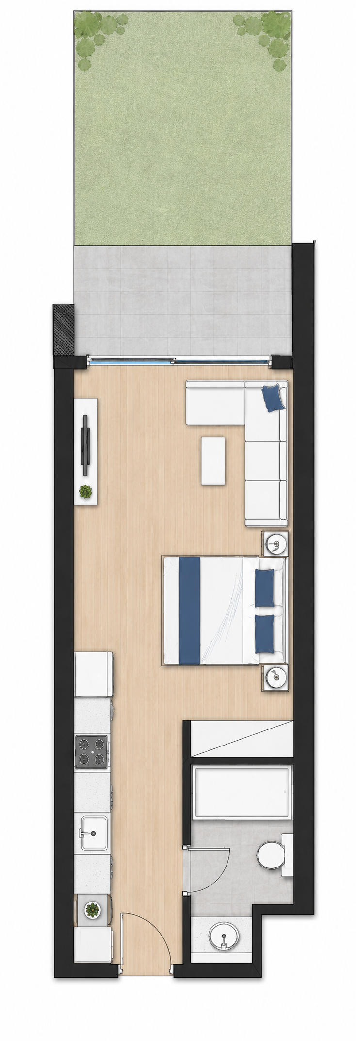 Studio and apartment at Long Beach Residence  in Village Road