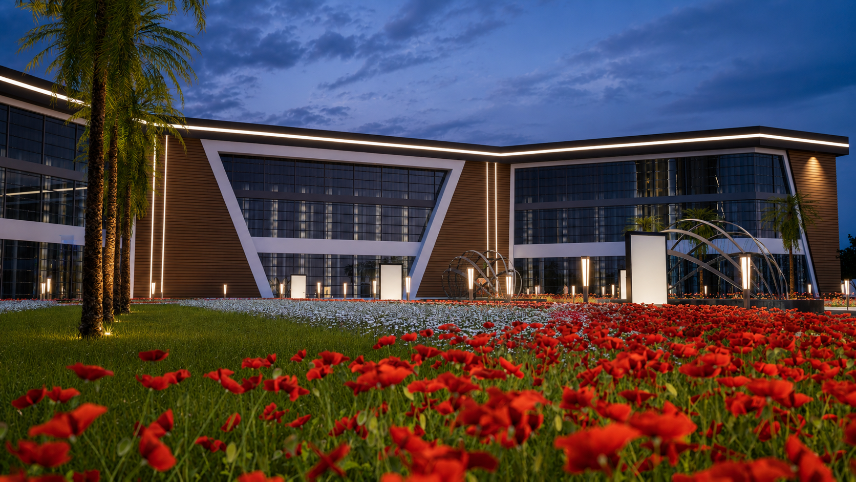 Total project area of 54,000 sqm