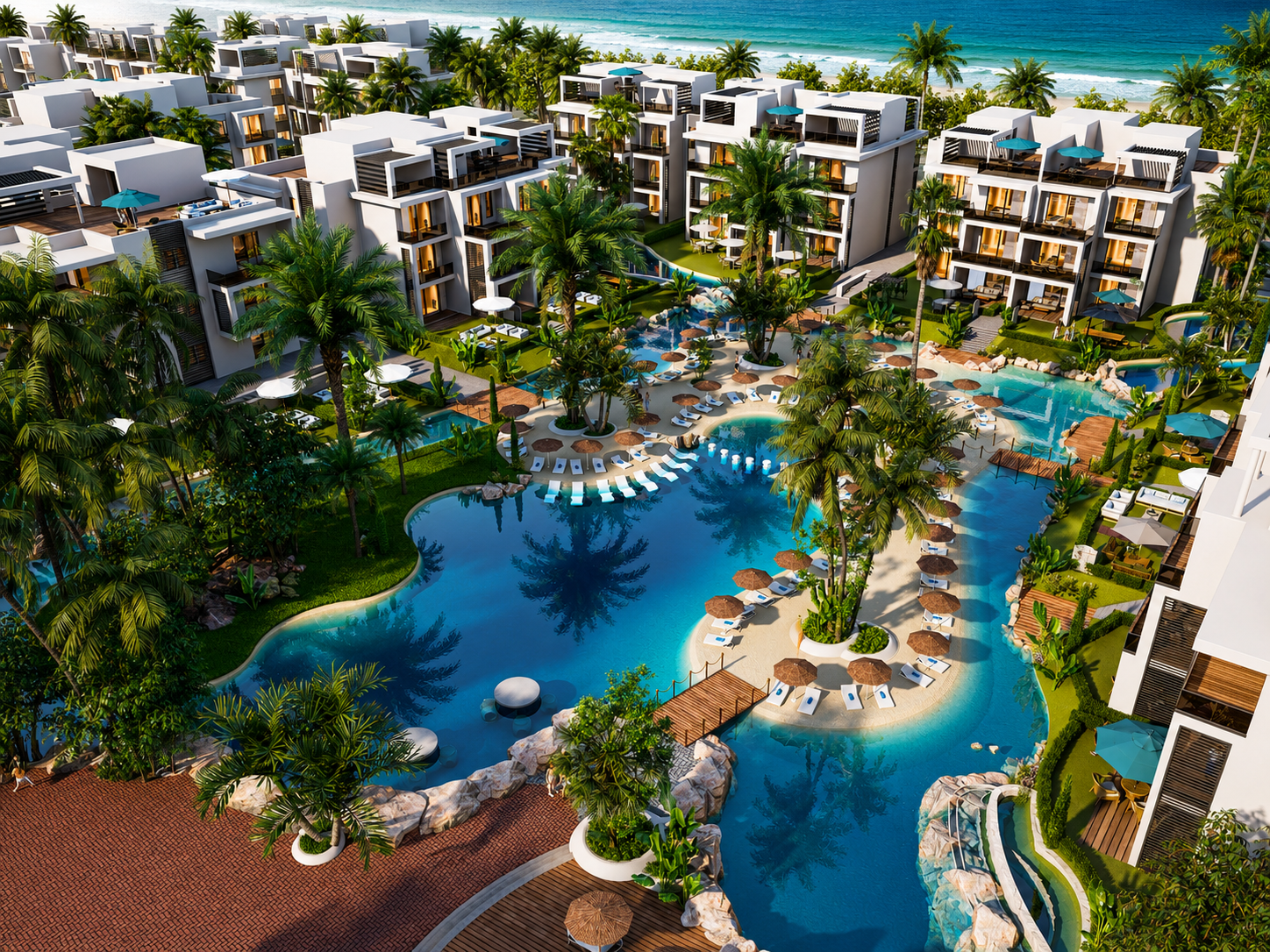 Inspired by Egyptian desert oasis architecture