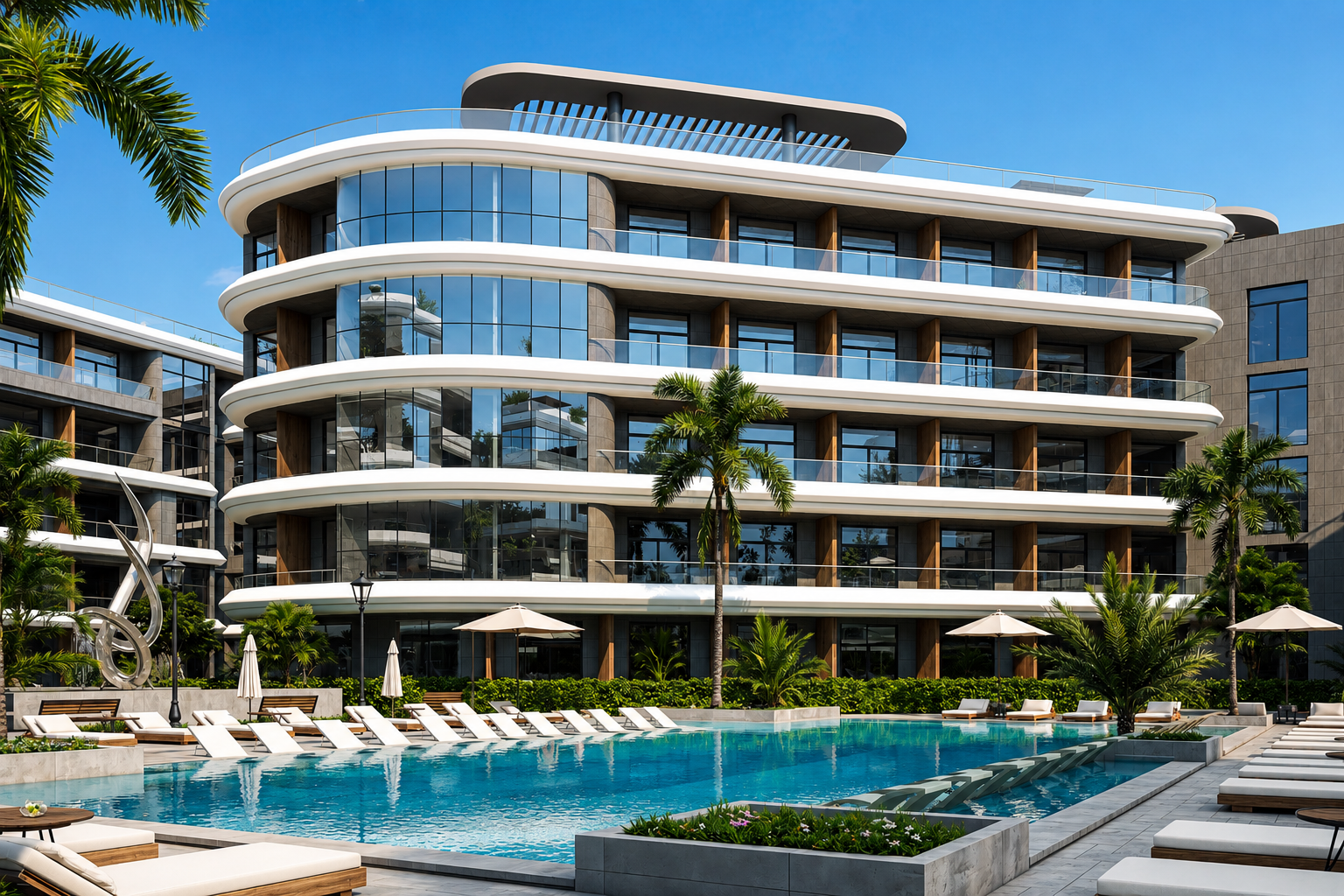 Total project area of 10,000 sqm