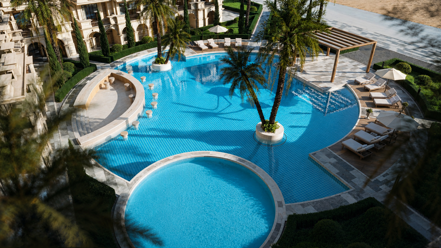 Aurora Palace landscaped residential setting in Hurghada