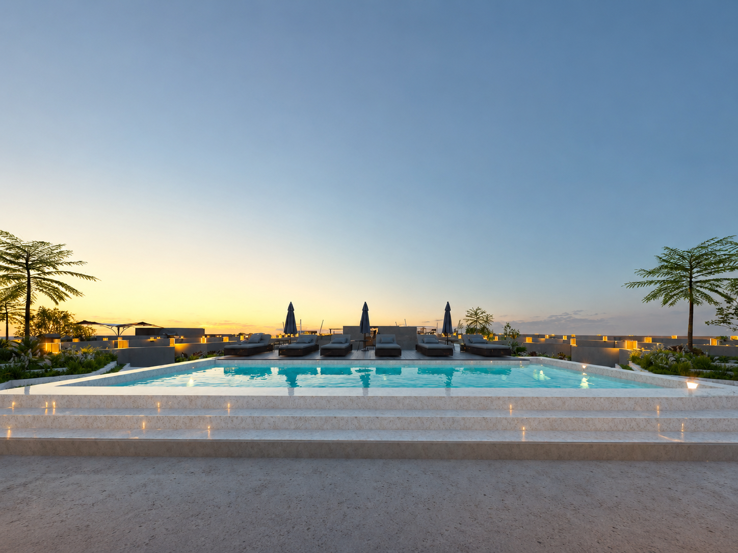 Total project area of 2,500 sqm